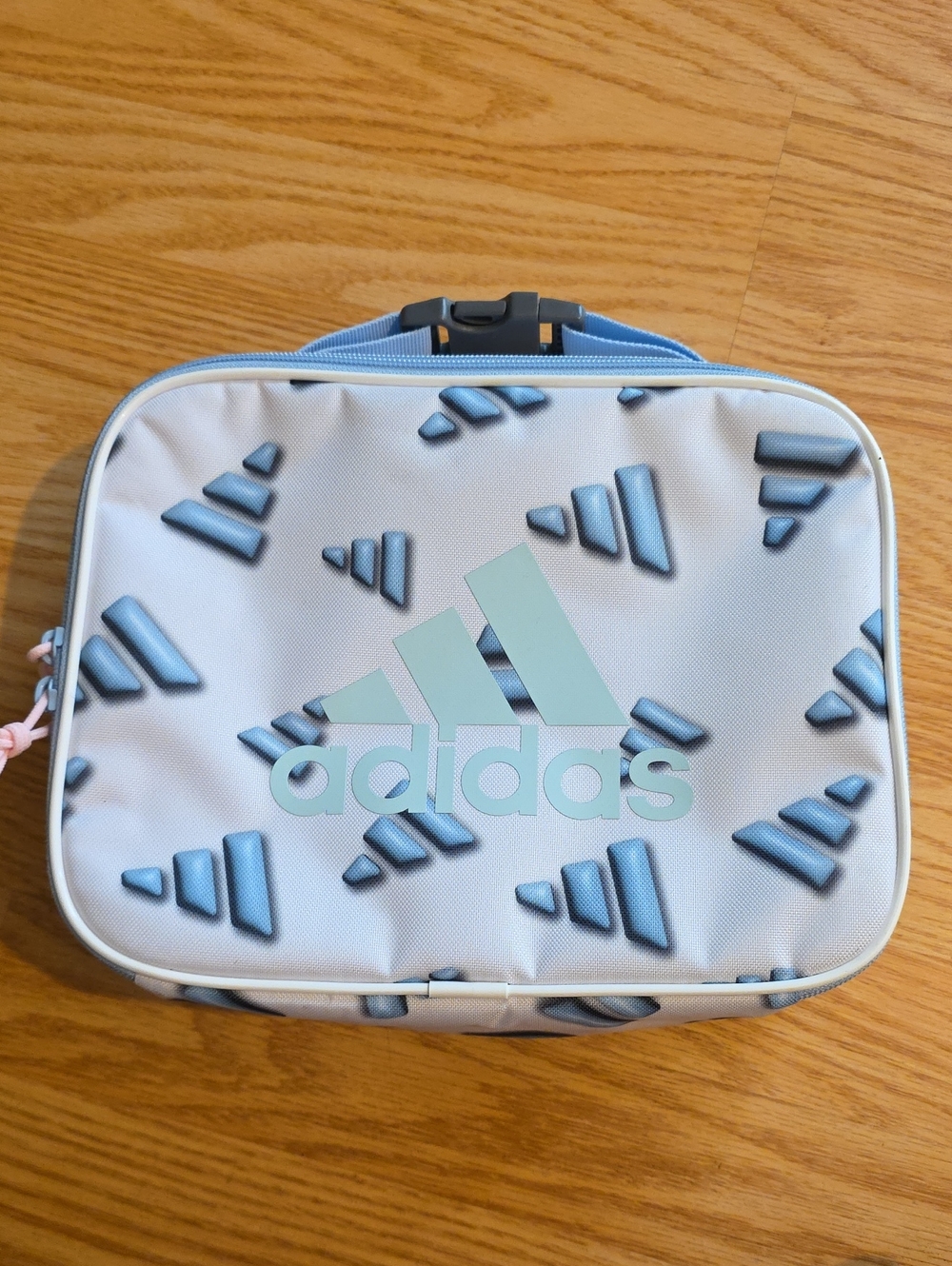 adidas Kids Aqua Logo Pattern Lunch Bag